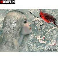 （Jinxiu cross-stitch） HOMFUN Full Square/round DrillDIYPainting Quot; Beauty Bird Quot; EmbroideryStitchHome DecorA16568