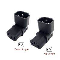 IEC 320 C13 to C14 AC Plug Converter Up/Down/Right/Left Angle Power Adapter Plug 3Pin Female Male 10A 250V