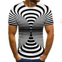 2022 New 3D Printing T-Shirt Summer New Casual Mens Large Size Laminated T-Shirt Short Sleeve O-Neck Beach Mens Clothing Tops