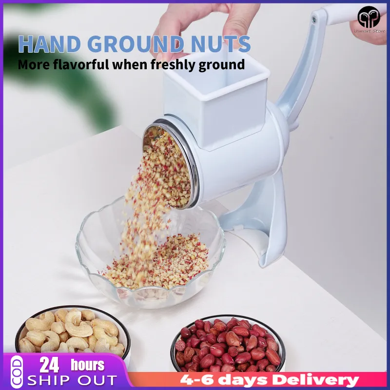 Manual Nut Grinder with Hand Crank Nut Chopper Peanut Grinder