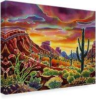 งานศิลปะผ้าใบทะเลทราย Sonoran โดย Harriet Peck Taylor 24x32