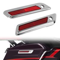 Motorcycle Essories Saddlebag Latch Covers Reflector For Harley Tou Road King Road Glide Street Glide 2014-Up