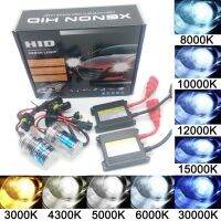 (Premium car)ชุดไฟหน้าซีนอน HID รถยนต์12V 55W บัลลาสต์แอมป์ Xeon หลอดไฟ H1 H3 H7 H11 9005 9006 880 3000K 4300K 6000K 8000K 15000K 30000K