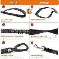 Dog Leash Double Handle Reflective Multifunction Dog Harness Leash Running Dog Leashes Comfort Freedom Accessories