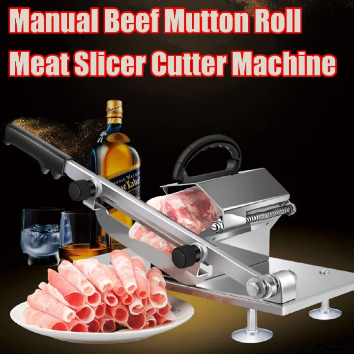 Adjustable Manual Meat for Korean Samgyupsal (Frozen meat slicer, Beef