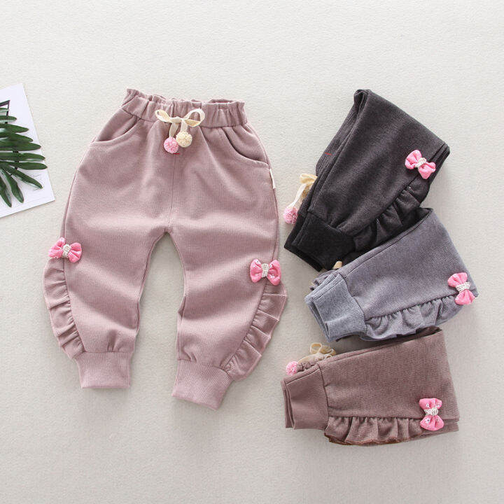 IENENS 13 Years Kids Girls Children Fashion Clothing Long Cotton Pants