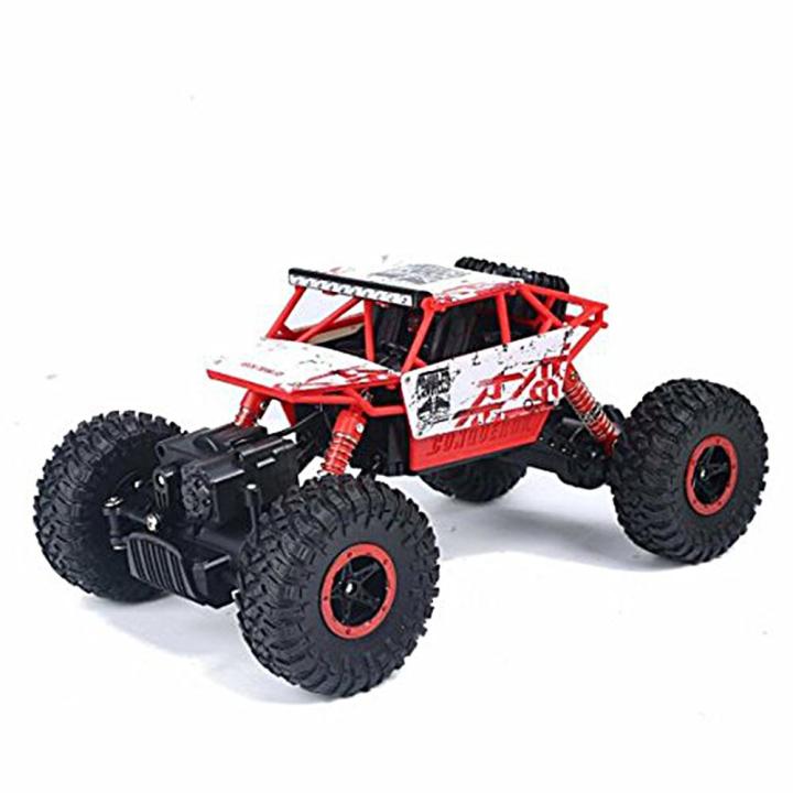 รถบังคับวิทยุ-รถไต่หิน-rc-car-รถบังคับบิกฟุต-ขับเคลื่อน-4-ล้อ-4x4-รถบังคับคันใหญ่-อัตราส่วน-1-18-ของเล่นเด็กชาย-สีแดง-rc-rock-off-road-vehicle-4wd