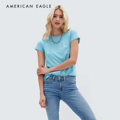 American Eagle Slim Classic Tee เสื้อยืด ผู้หญิง สลิม คลาสสิค (NWTS 037-8743-321)