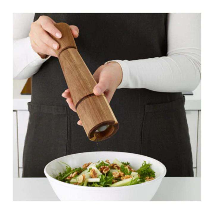 IKEA INTRESSANT Wooden Manual Pepper Salt Grinder Spices Mill Kitchen