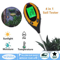 4 In1พืชดิน PH Meter ความชื้นทดสอบแสงวิเคราะห์อุณหภูมิแสงแดดความเข้มวัดการวิเคราะห์ความเป็นกรดด่างทดสอบพืชสวนชุดเครื่องมือรวมถึงบรรจุภัณฑ์และคำแนะนำ