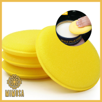 MIMOSA (1 ชิ้น) ฟองน้ำสีเหลือง วงกลม เนื้อละเอียด ไม่อมน้ำยา สำหรับทำความสะอาด ลงน้ำยาเคลือบเงาเบาะและภายในรถ