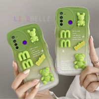 เคส LIFEBELLE สำหรับ Realme 5 5S 5i เคส C3 6i แฟชั่นที่สร้างสรรค์3D หมีน่ารักเป็นคู่นิ่มลายการ์ตูนเคสฝาหลังเคสซิลิโคนกันกระแทก