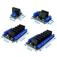 รีเลย์5V 1 2 4 8ช่อง SSR ระดับสูงต่ำโซลิดสเตทรีเลย์โมดูล250V 2A สำหรับ Arduino