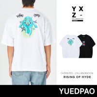 Yuedpao x Sabart ยอดขาย No.1 รับประกันไม่ย้วย 2 ปี เสื้อยืดเปล่า เสื้อยืด Oversize  Collab Rising of Hyde