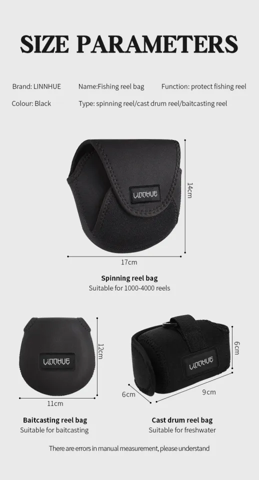 LINNHUE Reel Bag Waterproof Protective Cover For Spinning reel