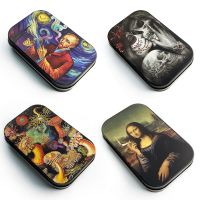 【YF】 Fashion Creative Van gogh Storage Box for Cigarette Tobacco Humidor Rolling Paper Case Metal Tin Smoking Accessory