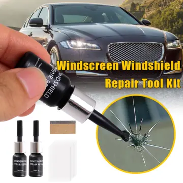 Car Glass Scratch Repair Fluid Agent Set DIY Auto Glass Repair Fluid Nano  Scratch Crack CrackResin Repair Agent Car Tools