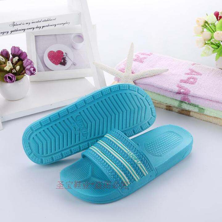 Luo Fu pure rubber slippers for men and women bathroom slippers