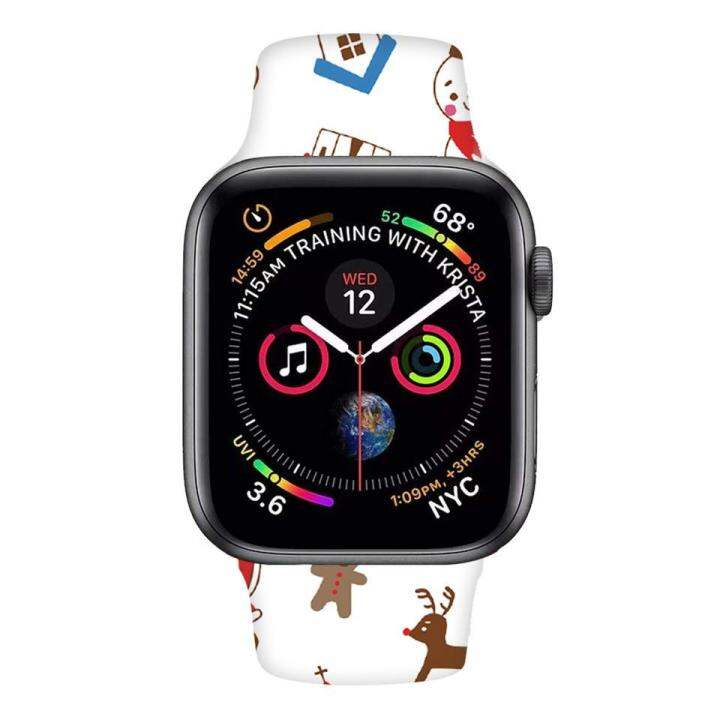 สาย-สำหรับ-apple-watch-series-8-ultra-สายนาฬิกา-45mm-41mm-for-apple-watch-ultra-se-8-7-6-5-4-3-2-1-49mm-40mm-44mm-38mm-42mm-สร้อยข้อมือซิลิโคนคริสต์มาส-อุปกรณ์เสริมสม