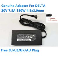 ของแท้20V 7.5A 150W 4.5X3.0Mm DELTA ADP-150CH D อะแดปเตอร์แหล่งกระจายไฟ AC สำหรับ MSI GF76 Charger Laptop