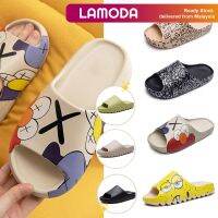 [36/37-44/45][Lamoda]KIRA Slide สำหรับทุกเพศรองเท้าแตะรูปการ์ตูนรองเท้าแตะลำลองกลางแจ้ง Kasut Perempuan