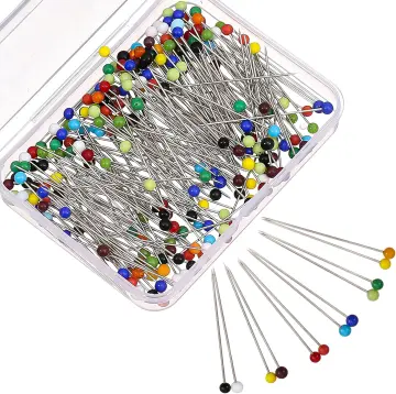 600PCS Sewing Pins for Fabric, Straight Pins with Colored Ball