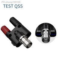 QSS 2PCS BNC Female Plug to 2X 4mm Dual Banana Female Jack Socket Binding Post RF Coax Coaxial Splitter Connector Q.20024