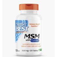 HOT ITEM พร้อมส่ง EXP 6/25 Doctor’s Best MSM with OptMSM 1,500 mg, 120 Tablets บำรุง ข้อต่อ ผม ผิว กระดูก ลดอาการปวดข้อ