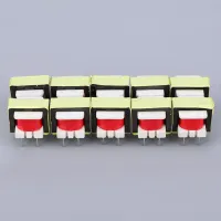 10Pcs 1300 : 8 Ohm Audio Transformer EE14 Transformateur POS Transformador Alloy Audio High Efficiency Isolation Transformers Electrical Circuitry Par