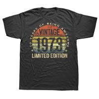 Vintage 1973 Limited Edition 50 Year Old 50th T Shirt Summer Style Graphic Cotton Streetwear Short Sleeve Birthday Gifts T shirt XS-6XL