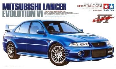 ชุดสร้างโมเดลพลาสติก1-24-lancer-evolutionvi-รถยนต์ของเล่นประกอบเอง-tamiya-24213โมเดลรถยนต์