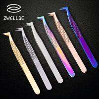 1 pcs Stainless Steel Eyelashes Tweezers Professional For Lashes Extension Gold Decor Anti-static Eyelash Tweezer Makeup Tools