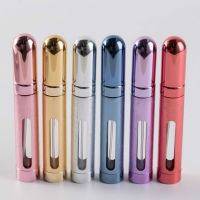 12ml Empty Refillable Perfume Bottle Travel Portable Mini Women Parfum Atomizer Spray Cosmetic Containers Aluminum Travel Size Bottles Containers