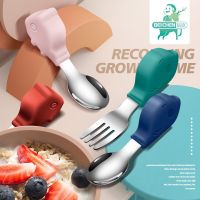 Toddler Utensils Kids Silverware Stainless Steel Baby Spoon and Fork for Self Baby Feeding Learning Cosas De Bebe Bowl Fork Spoon Sets