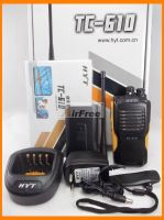 วิทยุสื่อสารแบบพกพา5W พร้อมแบตเตอรี่ลิเธียมไอออน HYTERA TC610วิทยุธุรกิจ VHF วอล์คกี้ทอล์คกี้ UHF ระยะไกล5W TC-610