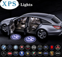 Xps [พร้อมสต็อก] 1ชิ้นประตูรถแสงรถยนต์ LED โปรเจคเตอร์ประตูเงาแสงยินดีต้อนรับแสงสัญลักษณ์โลโก้โคมไฟ