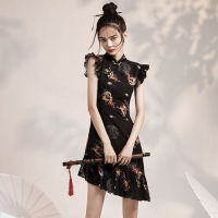 หญิงสาว cheongsam หางปลาส่วนบุคคลปรับปรุงชุดกระโปรงกี่เพ้า