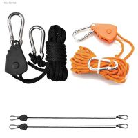 ☒ 5m Adjustable 8inch Lanyard Hanging for Outdoors Camping Grow Plant Lamp Rope Ratchet Hanger Pulley Lifting Pulley Hook