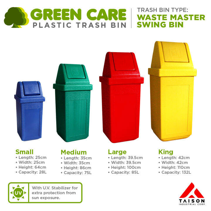 GREEN CARE Waste Master Trash Bin 75 Liters Lazada PH