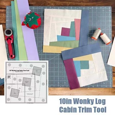 Wonky Log Cabin Trim Tool Wooden House Decoration Tool Ruler Acrylic Ruler Levels