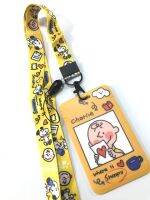 SNOOPY YL ที่ใส่บัตร ซองใส่บัตร ที่ใส่บัตร พร้อมสายคล้องคอ(2cm) ลาย SNOOPY  CHARLIE สำหรับบัตร 5.5x8.5cm (body 7x11cm )  งานสวย งานดี  งาน น่ารัก  by  NOEYNEST