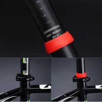 อะไหล่อุปกรณ์เสริม Seatpost 1 ชิ้นซิลิโคนอ่อนนุ่มจักรยานเสือภูเขาฝาครอบกันฝุ่นจักรยานเคสป้องกันแหวนเปลี่ยนจักรยาน-ioec53 shop