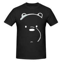 Cartoon network we bare bears mens 100 % cotton round neck short -sleeved T-shirt