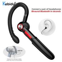 Fingerprint Touch 5.0 Bluetooth Headset Handsfree HIFI Wireless Earphones Waterproof Earpiece With Mic 110mAh Lithium Battery Over The Ear Headphones