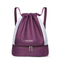 Casual Portable Travel Bag For Women Mommy Backpack Drawstring Fitness Gym Bag Ladies YogaSwimSport Backpack Shoe Organizer