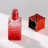 ◑﹉▣ 1pc 100ml Empty Portable Gradient Color Glass Square Perfume Atomizers Fragrance Fine Mist Spray Bottle for Party Home Travel