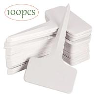 50/100Pcs T-Typeป้ายเครื่องหมายกันน้ำPVCสวนพืชการจำแนกการเรียงลำดับป้ายTagsพืชเนอสเซอรี่เครื่องหมายป้าย-Cailine