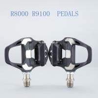 Ultralight 2023 Road Bike Pedal Racing จักรยาน Footboard Self-Locking Hold ไนลอนแบริ่ง SPD-SL Cleats สำหรับ SHIMANO R8000อะไหล่