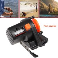 Orange Fishing Line Depth Finder Counter Fishing Tool Tackle Length Gauge Counter 0-999M 6Cm Pesca