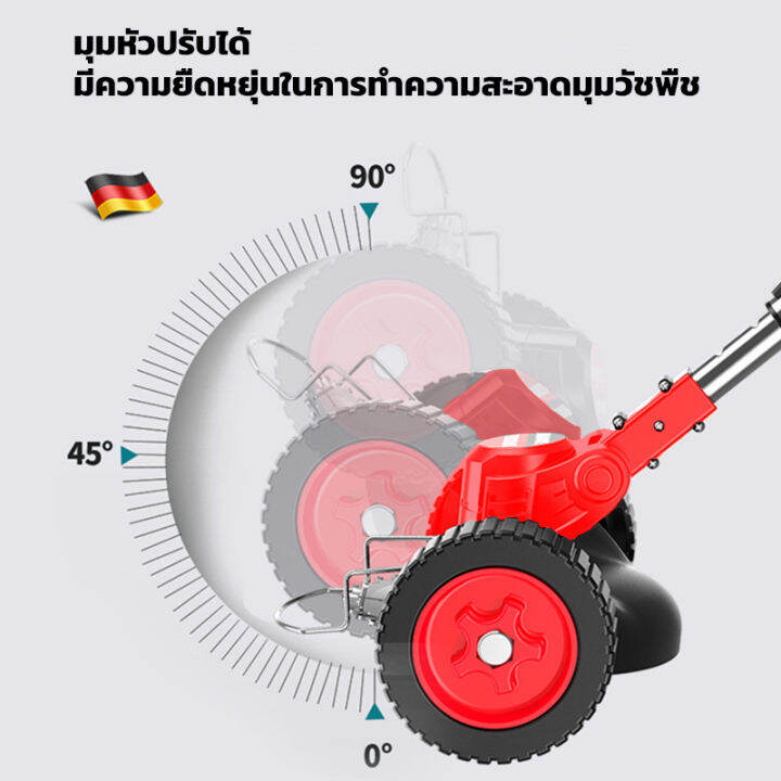 เครื่องตัดหญ้าไร้สาย-198v-ล้อเสริมเครื่องตัดหญ้า-กำลังไฟสูง-lawn-mowers-electric-เครื่องตัดหญ้าไฟฟ้า-มีการรับประกัน-จอแสดงผลไฟ-led-ที่ตัดหญ้า